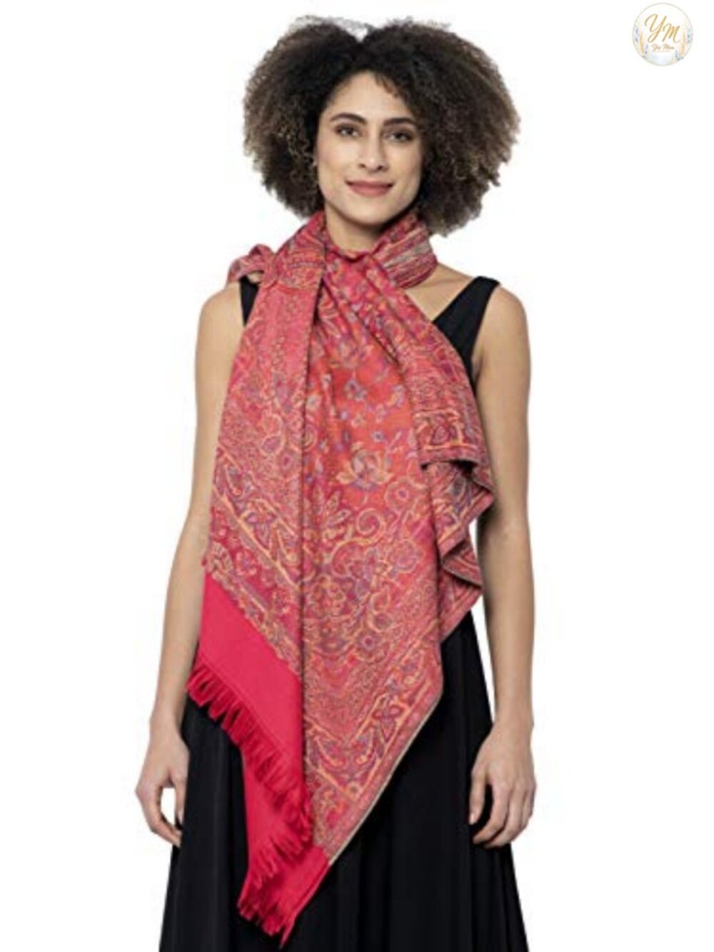 Pashmina Wool Blend Shawl Wrap Handicraft 40x80